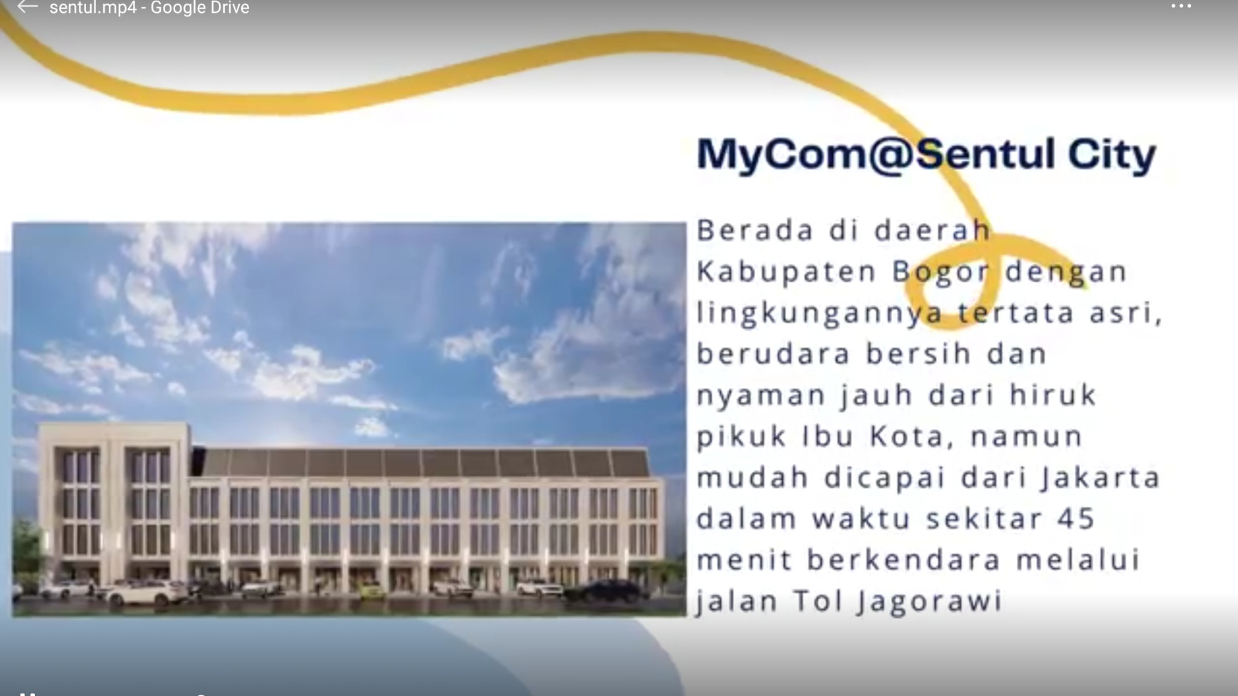 RUKO CBD NIAGA 2 MYCOM SENTUL CITY