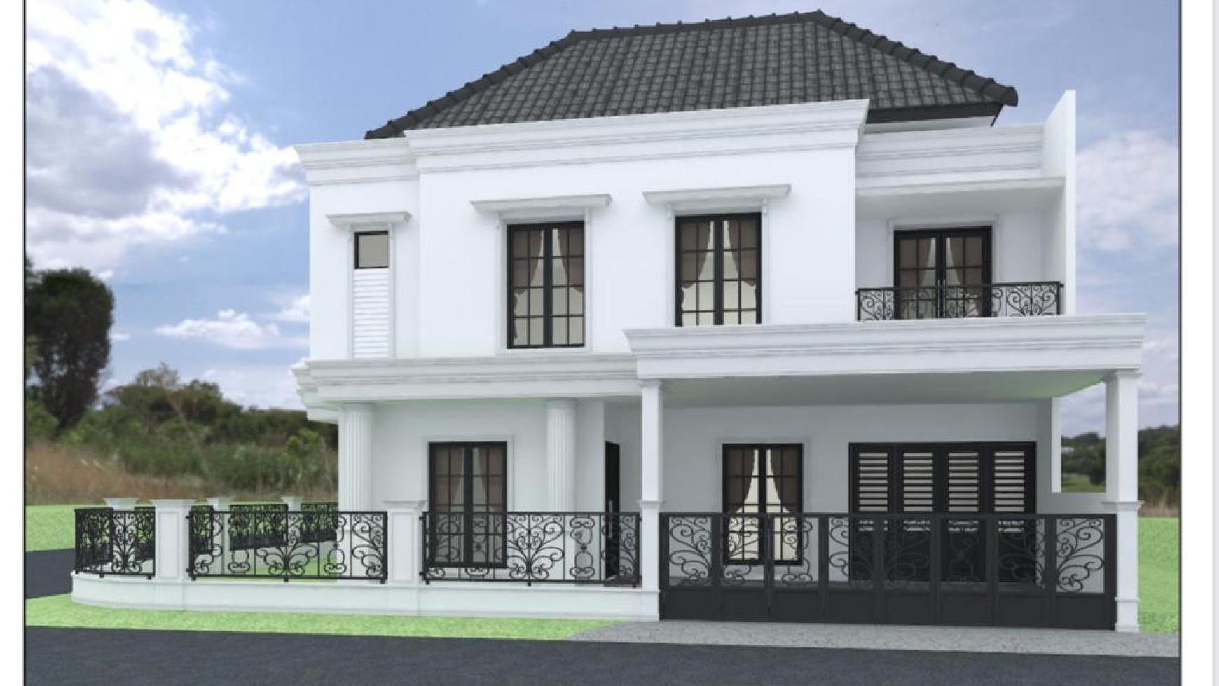 Rumah Hook Baru dengan Design American Style dan Cluster Bintaro Jaya @Kucica