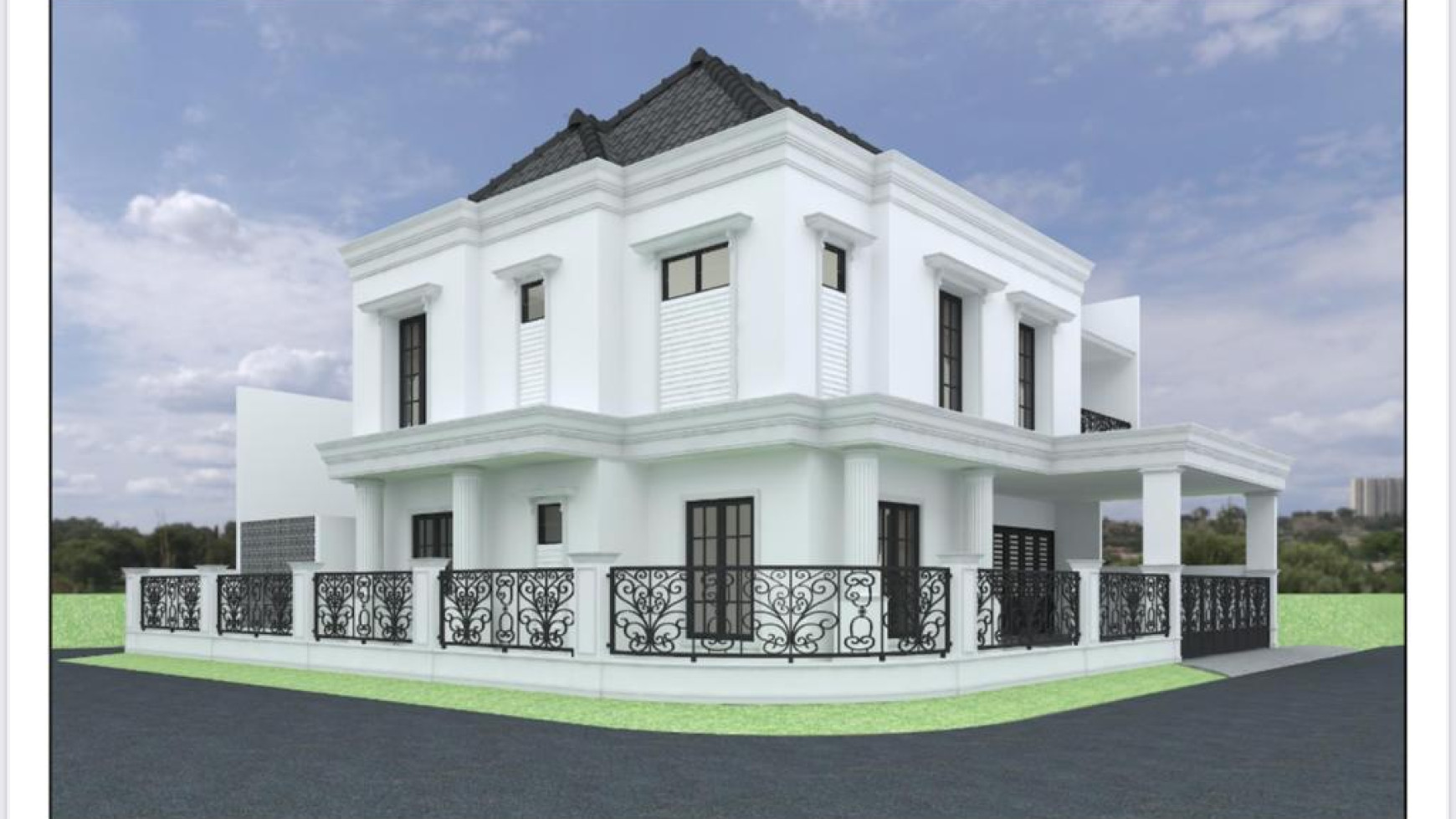 Rumah Hook Baru dengan Design American Style dan Cluster Bintaro Jaya @Kucica