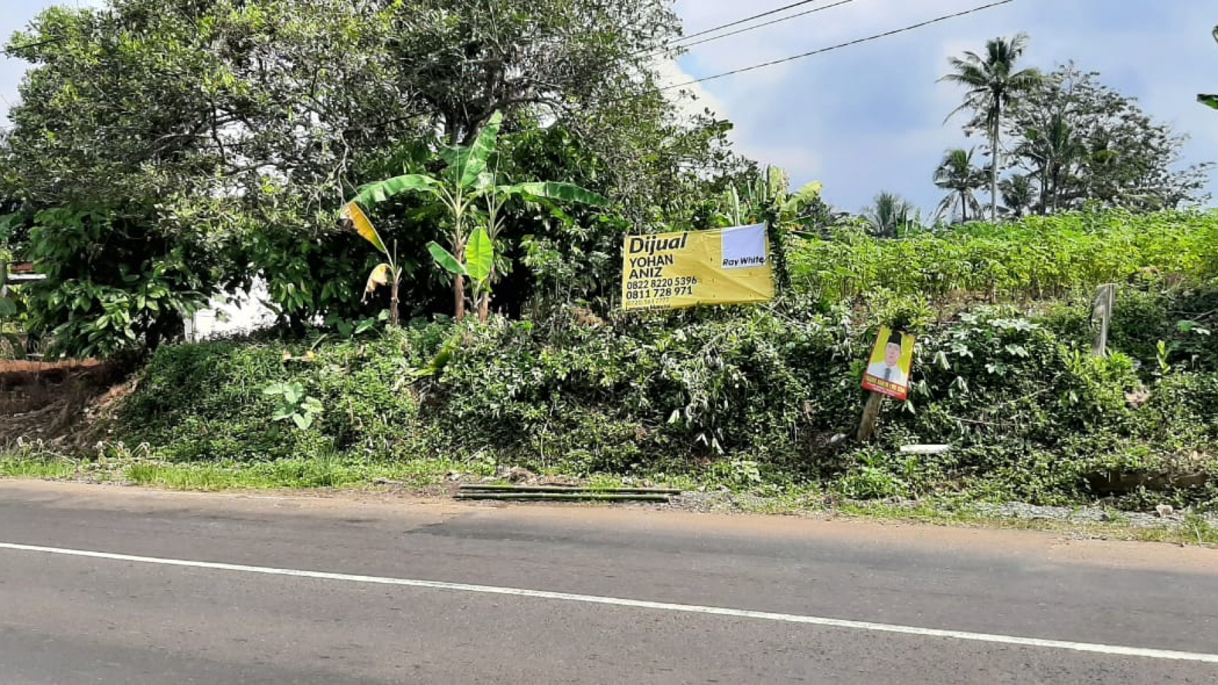 Dijual Tanah Pinggir Jalan Lintas Barat Gedong Tataan,Lampung Selatan