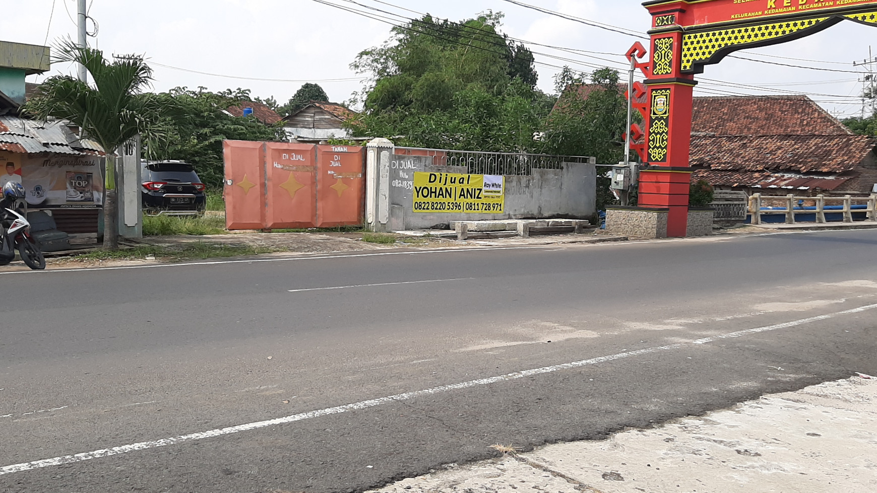 Dijual Tanah Pinggir Jalan Putri Balau Kedamaian Bandarlampung