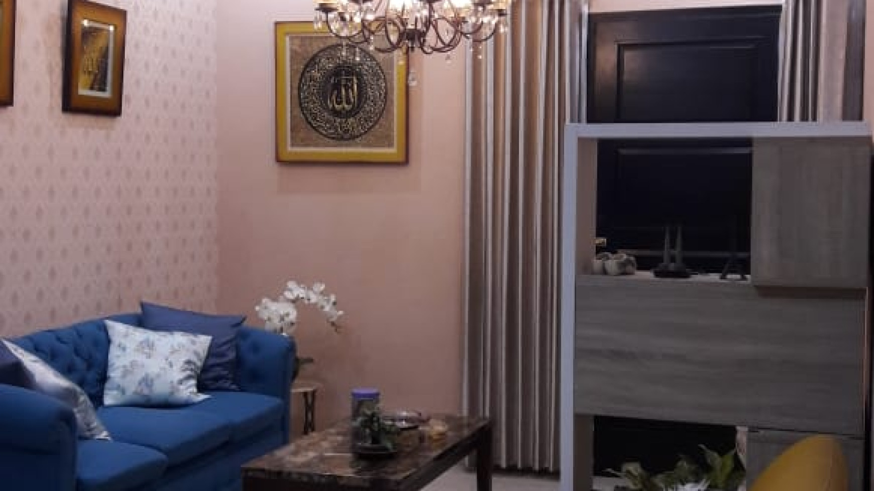 RUMAH MEWAH+FURNITURE, SIAP HUNI, DI PERUM GRAND PERMATA RESIDENCE