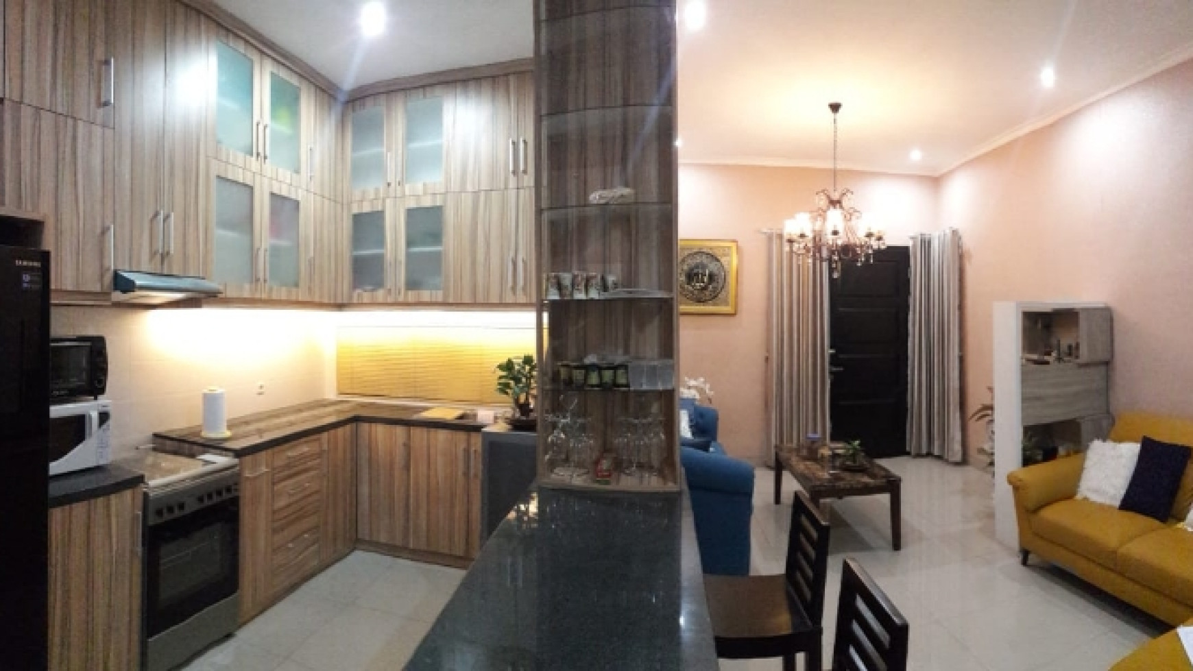 RUMAH MEWAH+FURNITURE, SIAP HUNI, DI PERUM GRAND PERMATA RESIDENCE