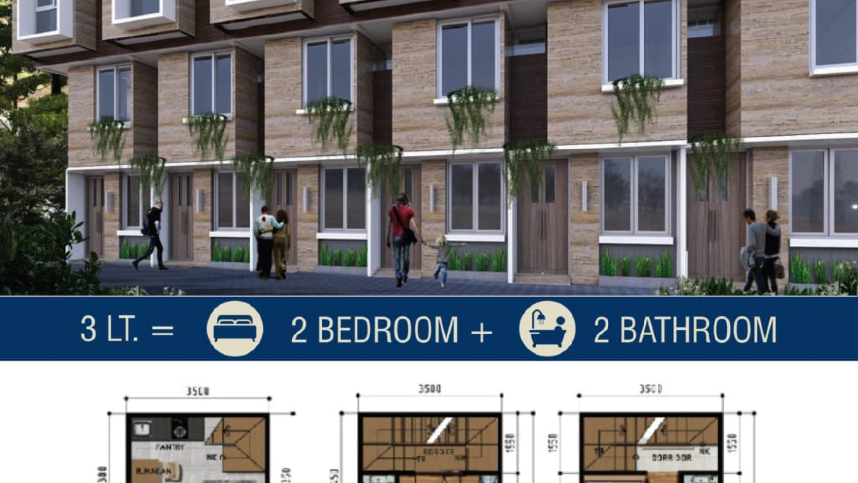 New ApartHouse Harga mulai dari 800 juta, 2 menit ke MRT