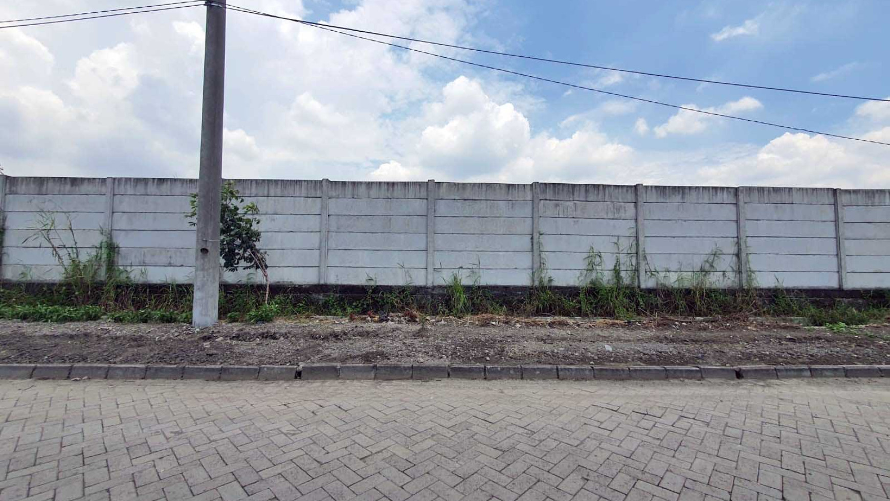 Tanah di Driyorejo Gresik, Luas 120 x 550 m2 SHGB