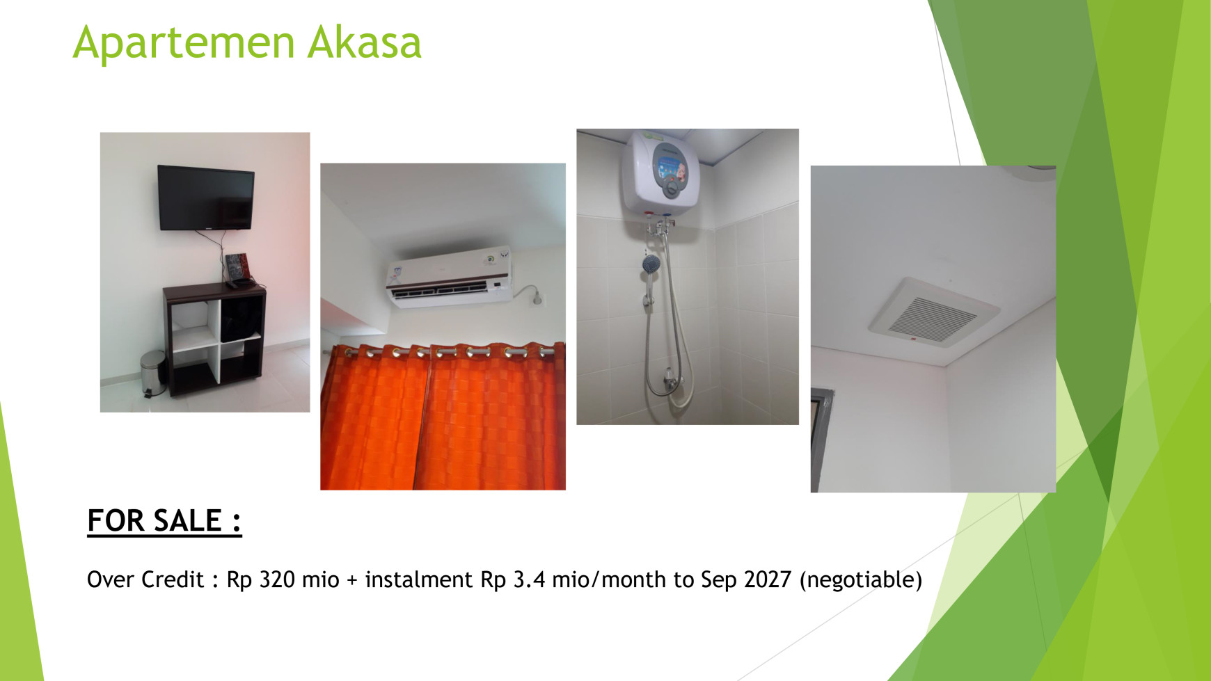 Apartemen Siap Huni Fully Furnished & Fasilitas Lengkap @Apartemen Akasa