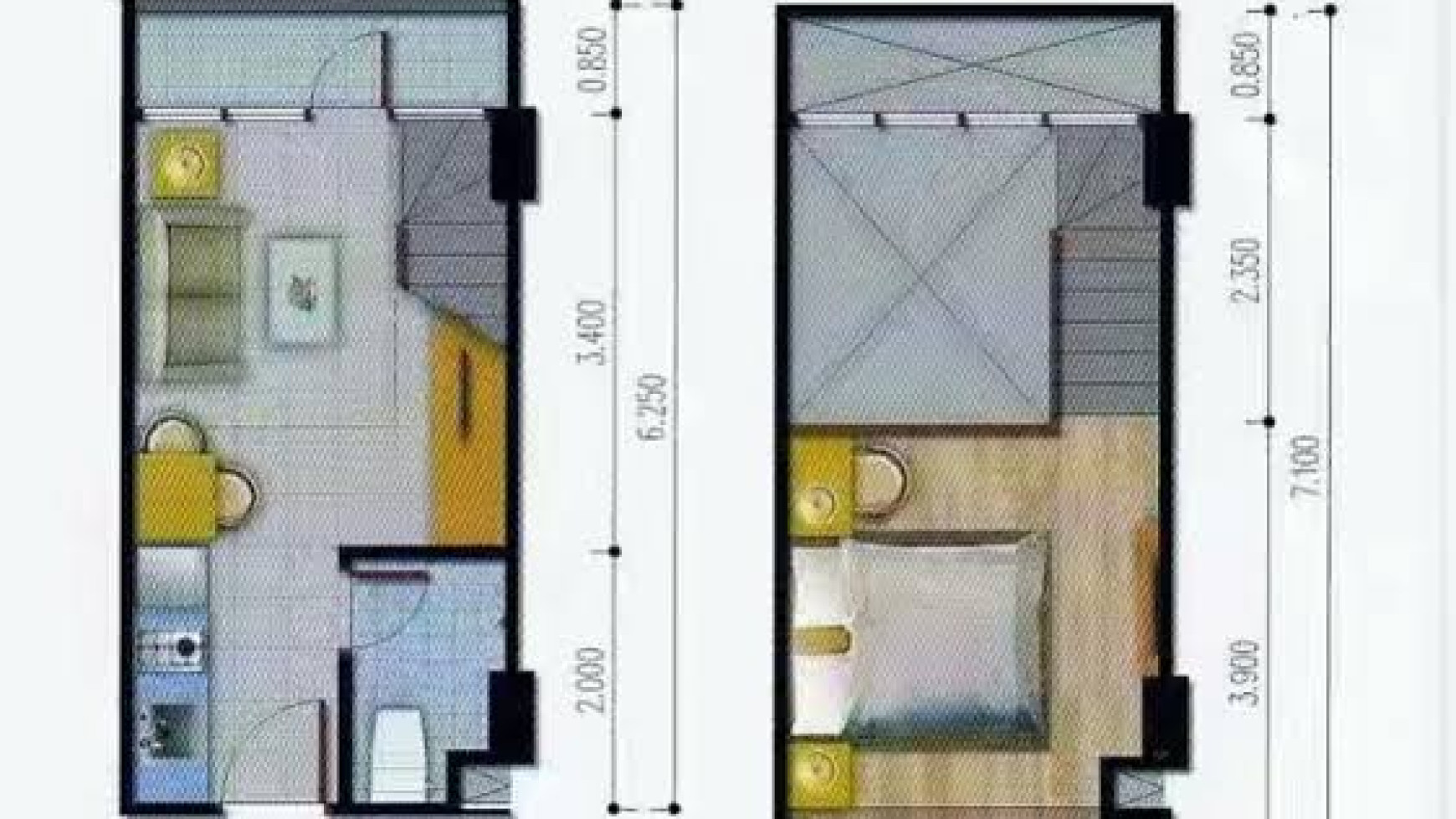 Dijual Apartemen Icon di Gresik Type Loft 1.5 lantai