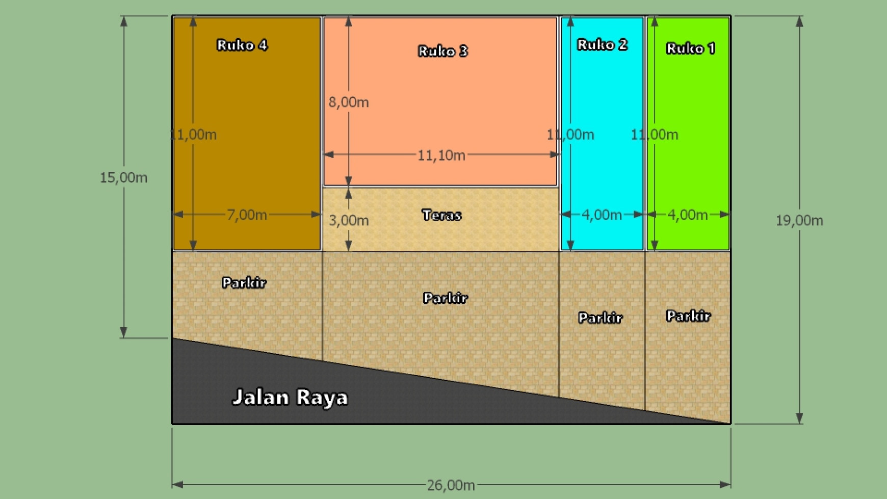 Ruko Lokasi Strategis dekat Kampus UNPAM Utama @Jl Surya Kencana, Pamulang