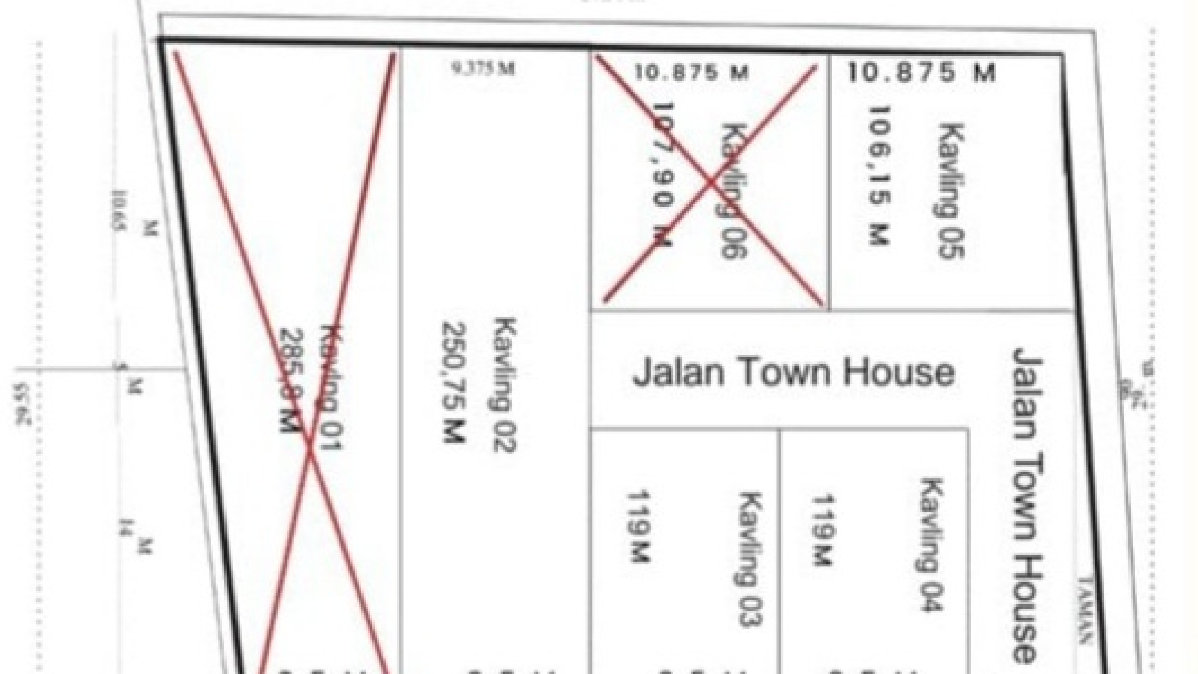 Jagakarsa tanah kavling 106 sampai 250 area jalan pasir