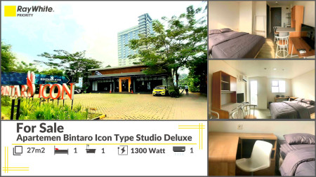 Apartemen  Bintaro Icon Tower Amethyst Luas 27m2 Harga 350 Jt Nego, MURAH!