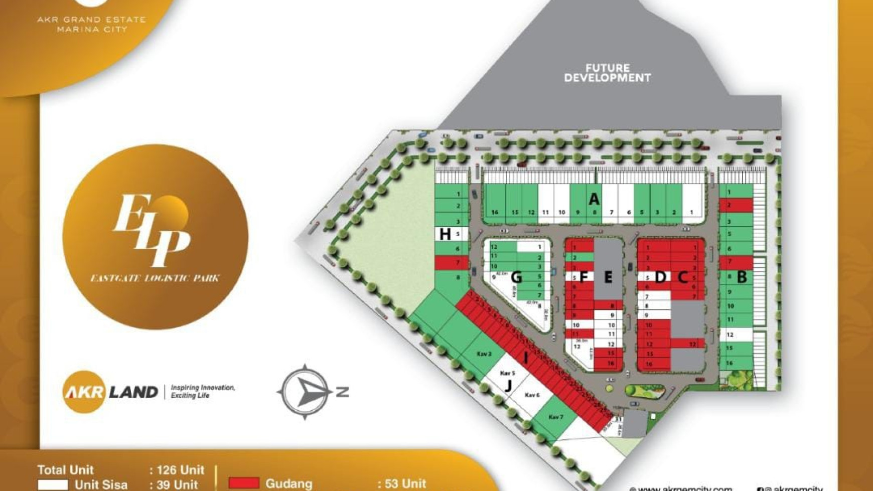 Dijual Gudang Eastgate Logistik Park + KANTOR 2 lantai - Strategis Lokasi di Dalam Pelabuhan Internasional JIPE - Ready 2 Unit Gudang