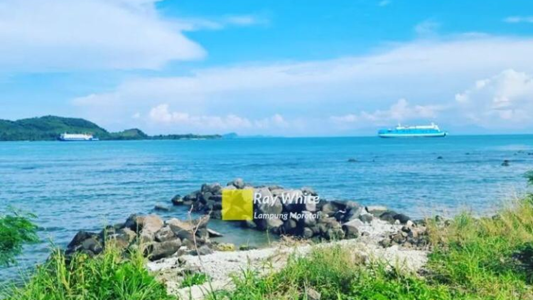 Tanah pantai murah cocok tambak dan dibuat pelabuhan di Bakauheni Lampung