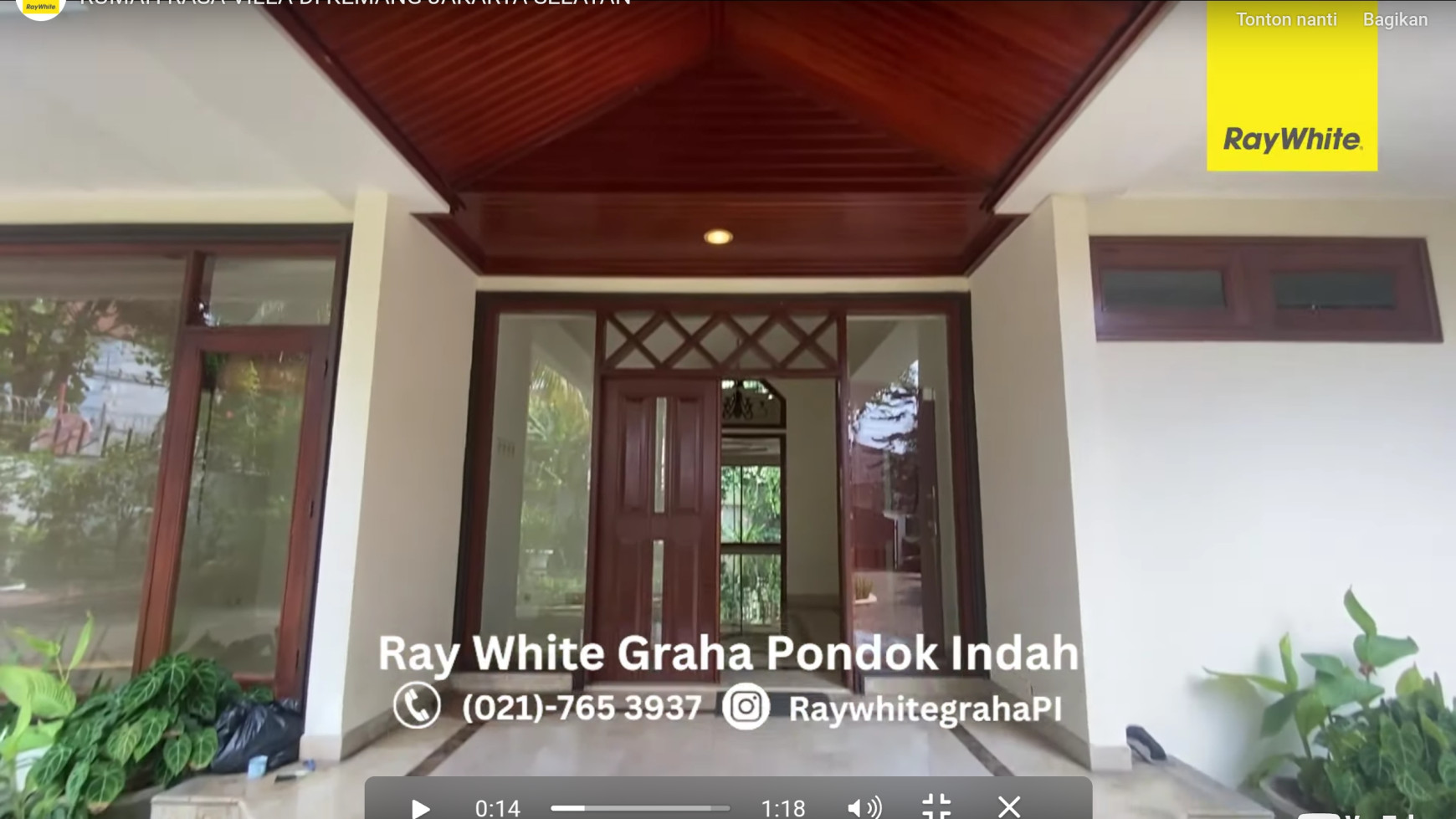 Sewa Rumah Asri dan Mewah Kemang 