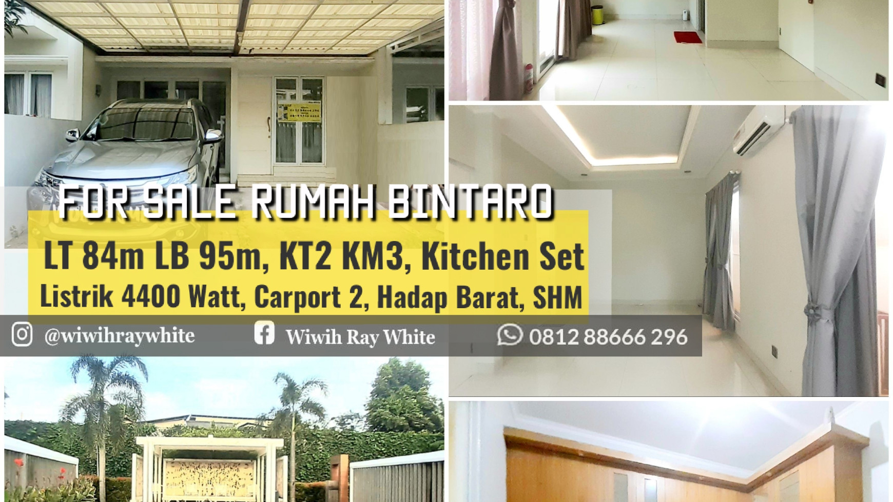 Rumah Cantiq Minimalis Luas 84m2 Harga 1,4M Nego di Bintaro, Hadap Kolam Renang, MURAH!!!