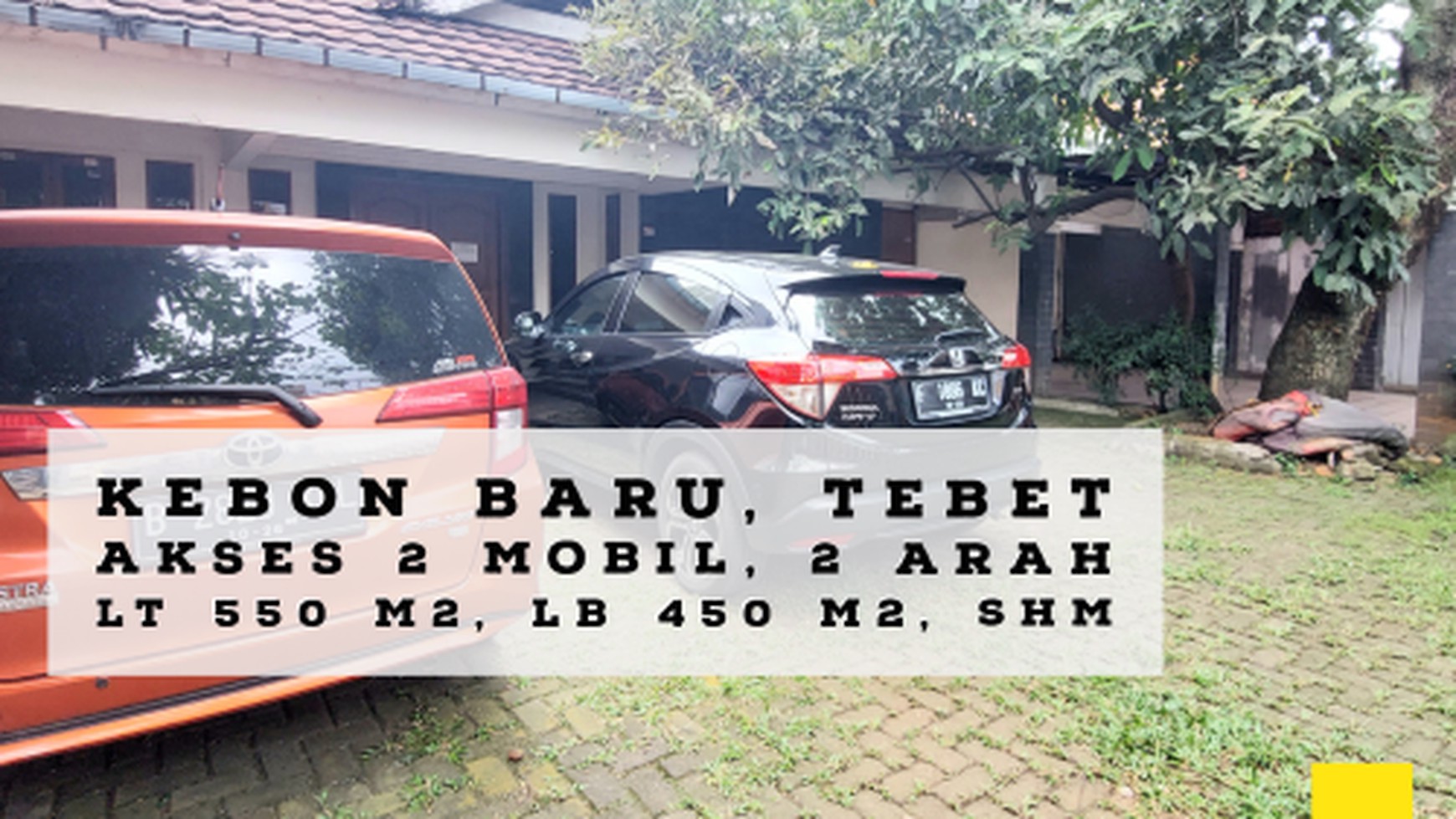 RUMAH DI KEBON BARU, TEBET, BEBAS BANJIR, DEKAT AKSES TOL DALAM KOTA