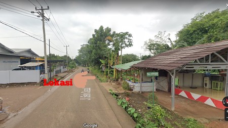 Disewakan kaveling tanah di pinggir jalan Setu Cisaat luas 1.345 m2