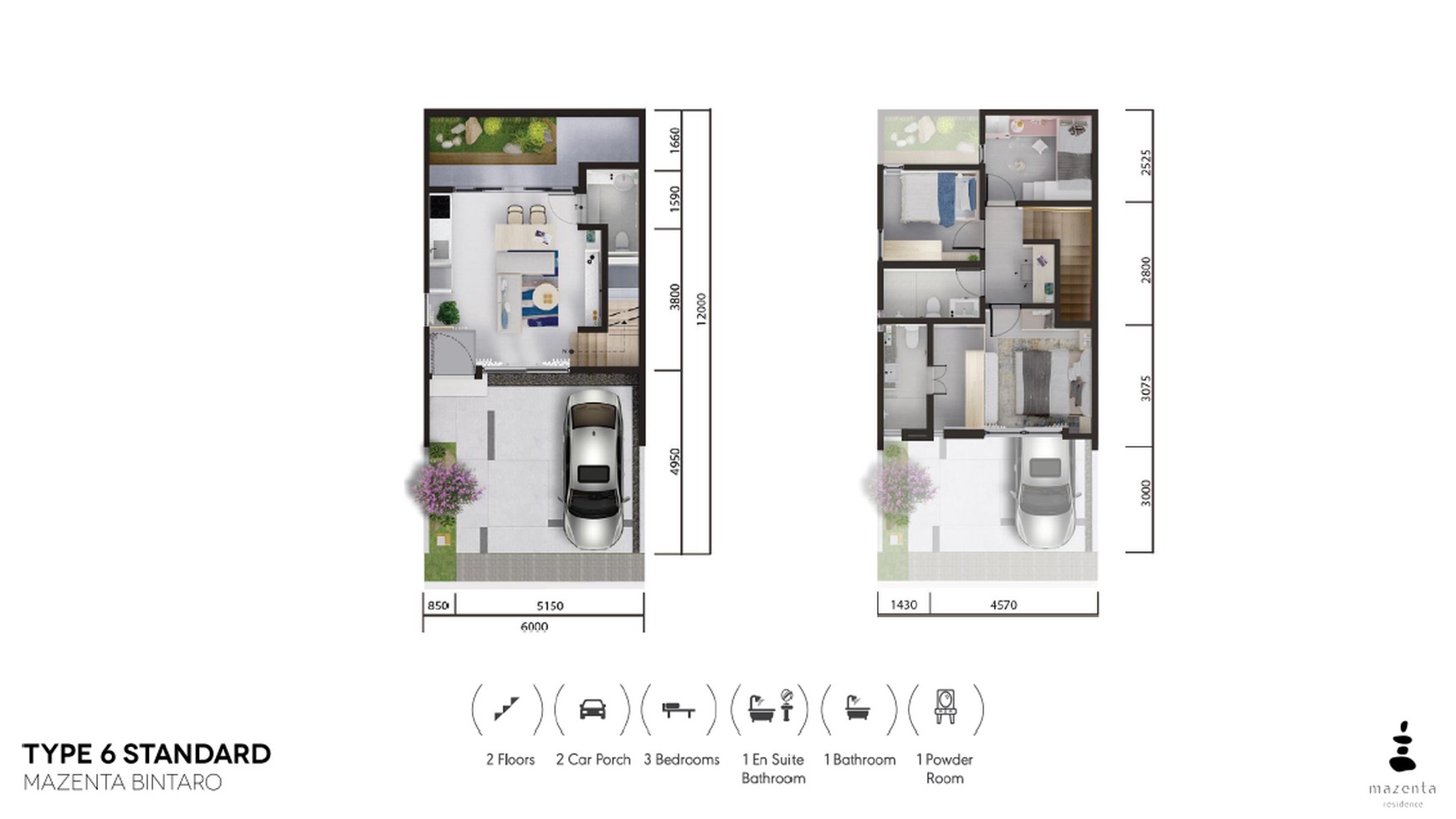 Rumah 2 lantai Full Japanesse style Di Mazenta Residence Bintaro