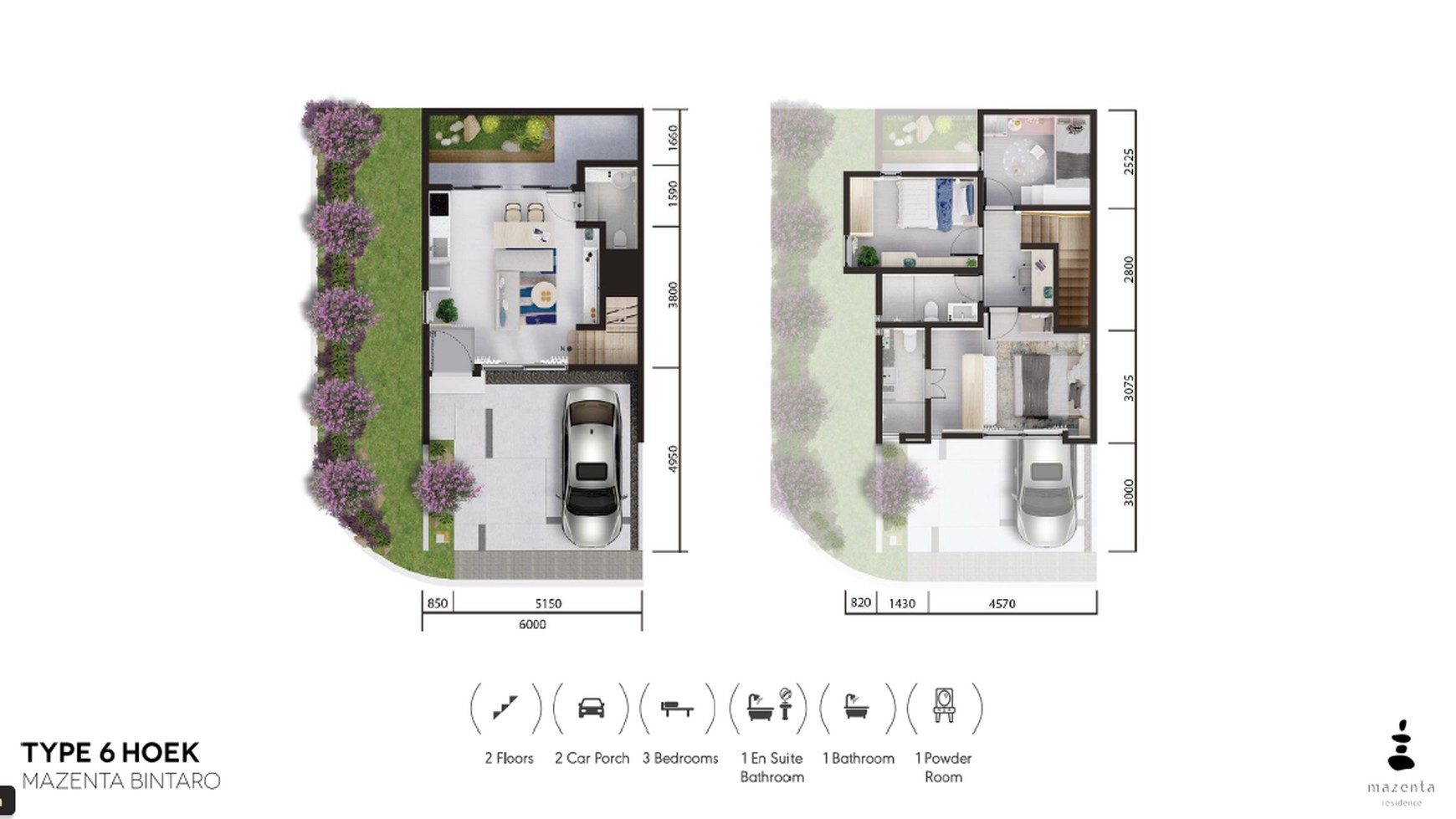 Rumah 2 lantai Full Japanesse style Di Mazenta Residence Bintaro