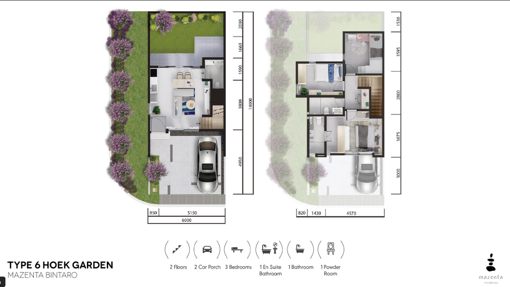 Rumah 2 lantai Full Japanesse style Di Mazenta Residence Bintaro