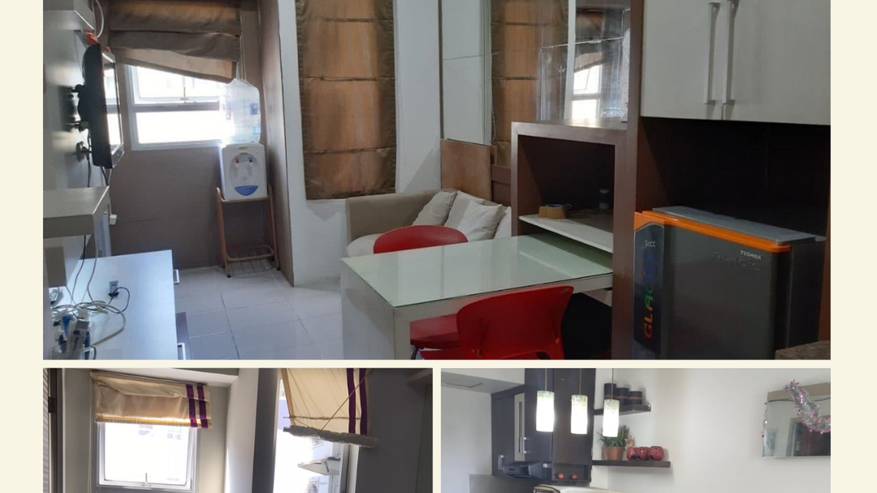 Disewakan bln/th Apartemen Puncak Permai 2 BR Sukomanunggal Surabaya