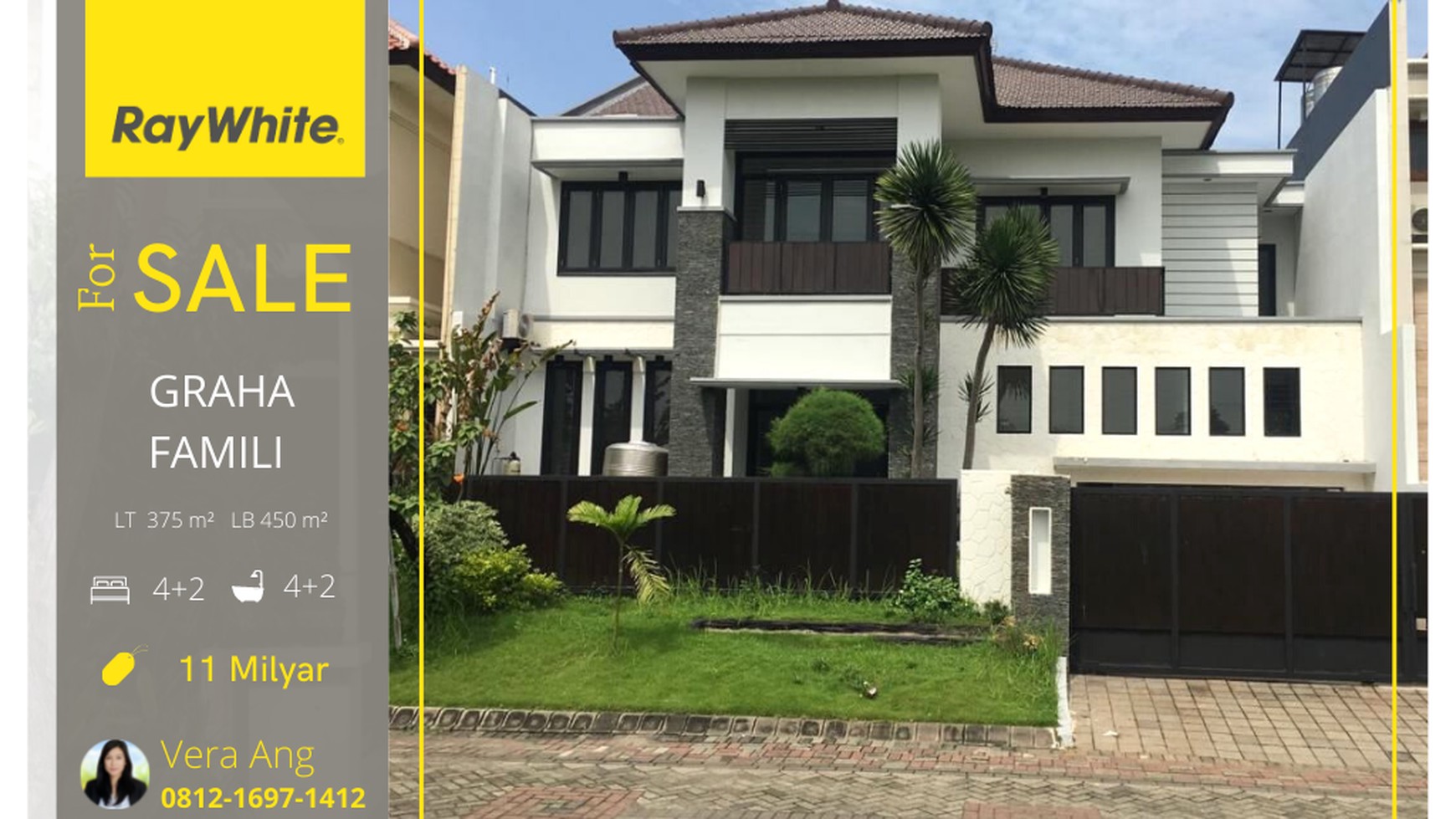 Turun Harga... Dijual Rumah Graha Famili Surabaya Blok Istimewa