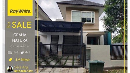 Dijual Rumah 2 Lantai Modern Minimalis Graha Natura Surabaya Barat