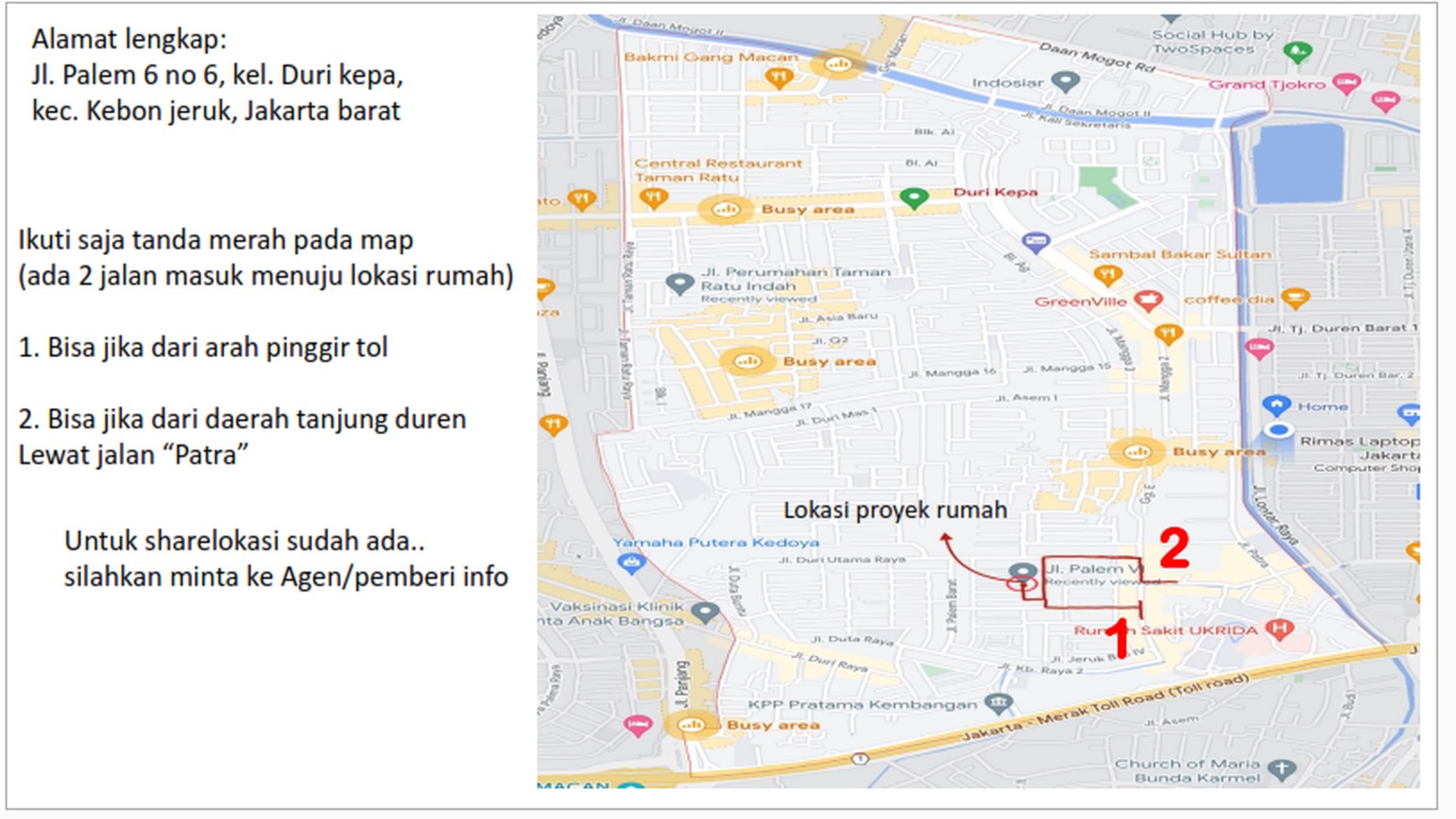 Dijual Rumah 3 Lantai di Kebon Jeruk 