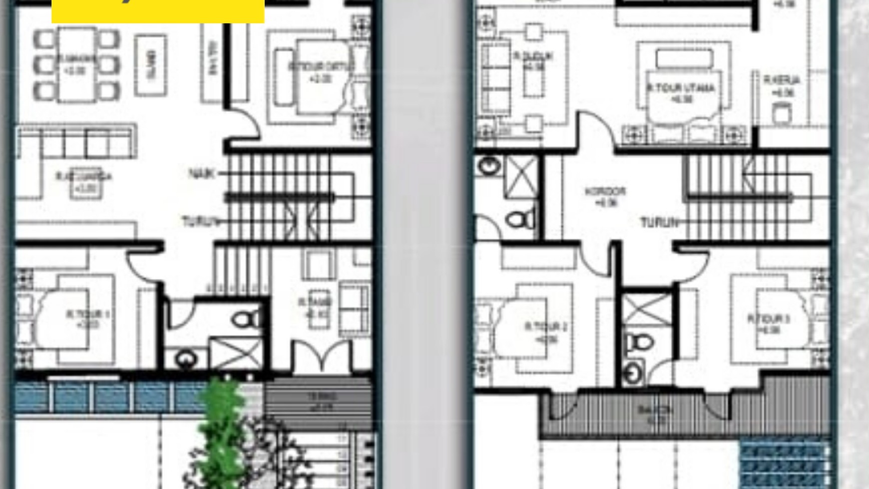 Rumah Baru Mewah 3 Lantai Semi Furnished Citraland Cluster Terdepan 