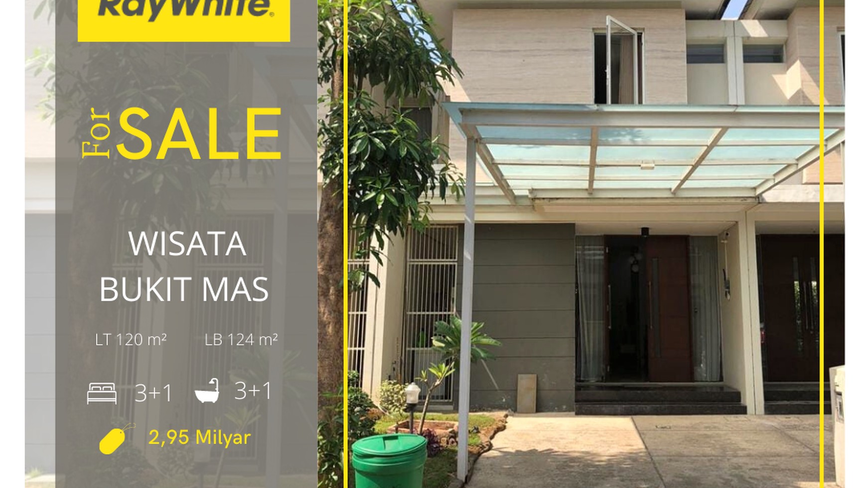 Dijual Rumah Semi Furnished Wisata Bukit Mas Wiyung Surabaya