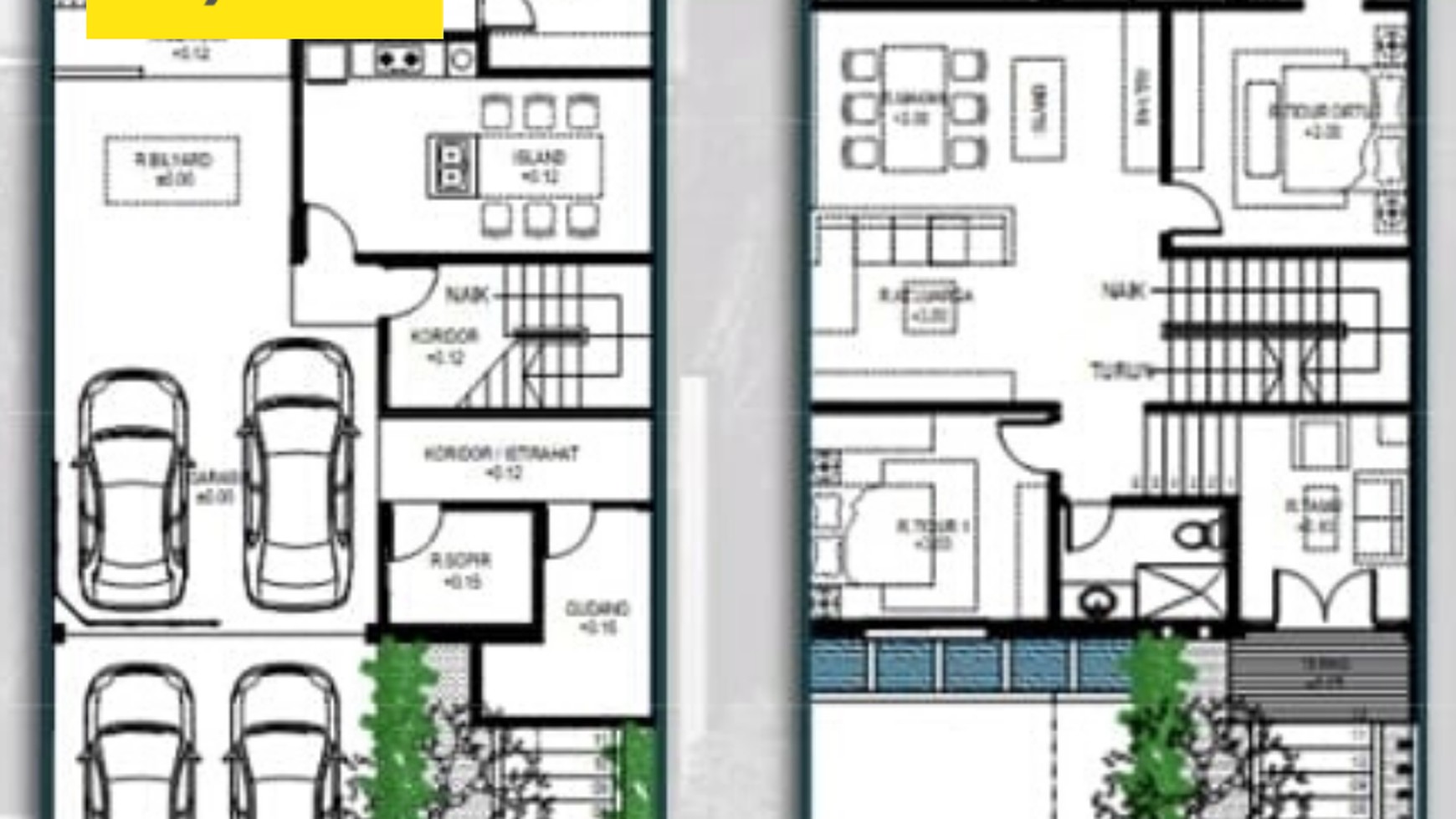 Rumah Baru Mewah 3 Lantai Semi Furnished Citraland Cluster Terdepan 