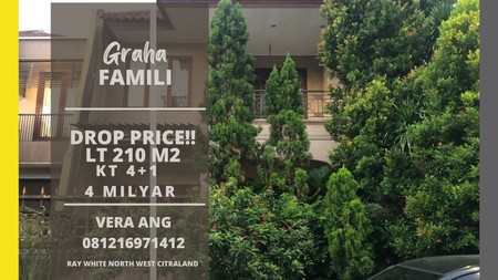 Rumah Graha Famili Harga Under Market Murah Good Deal Furnished 2 Lantai