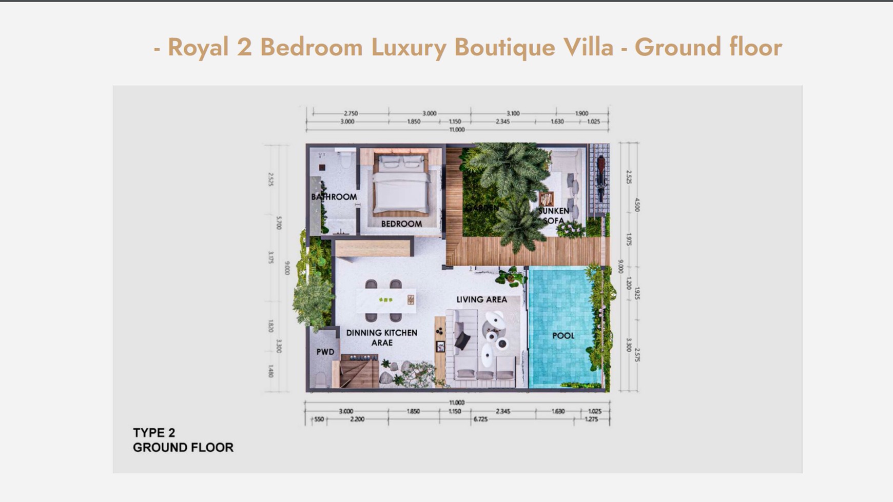  Premium 2 Bedroom Villa In Babakan Canggu