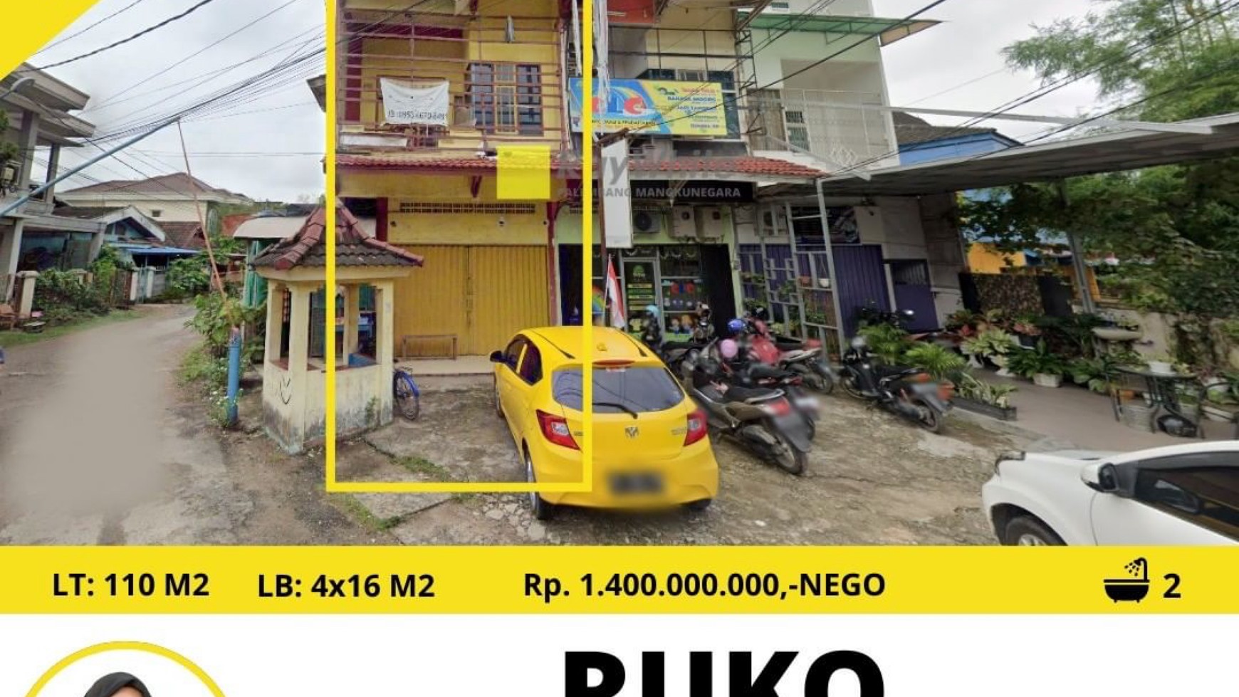 Ruko Murah pinggir jalan Bisnis di Palembang 