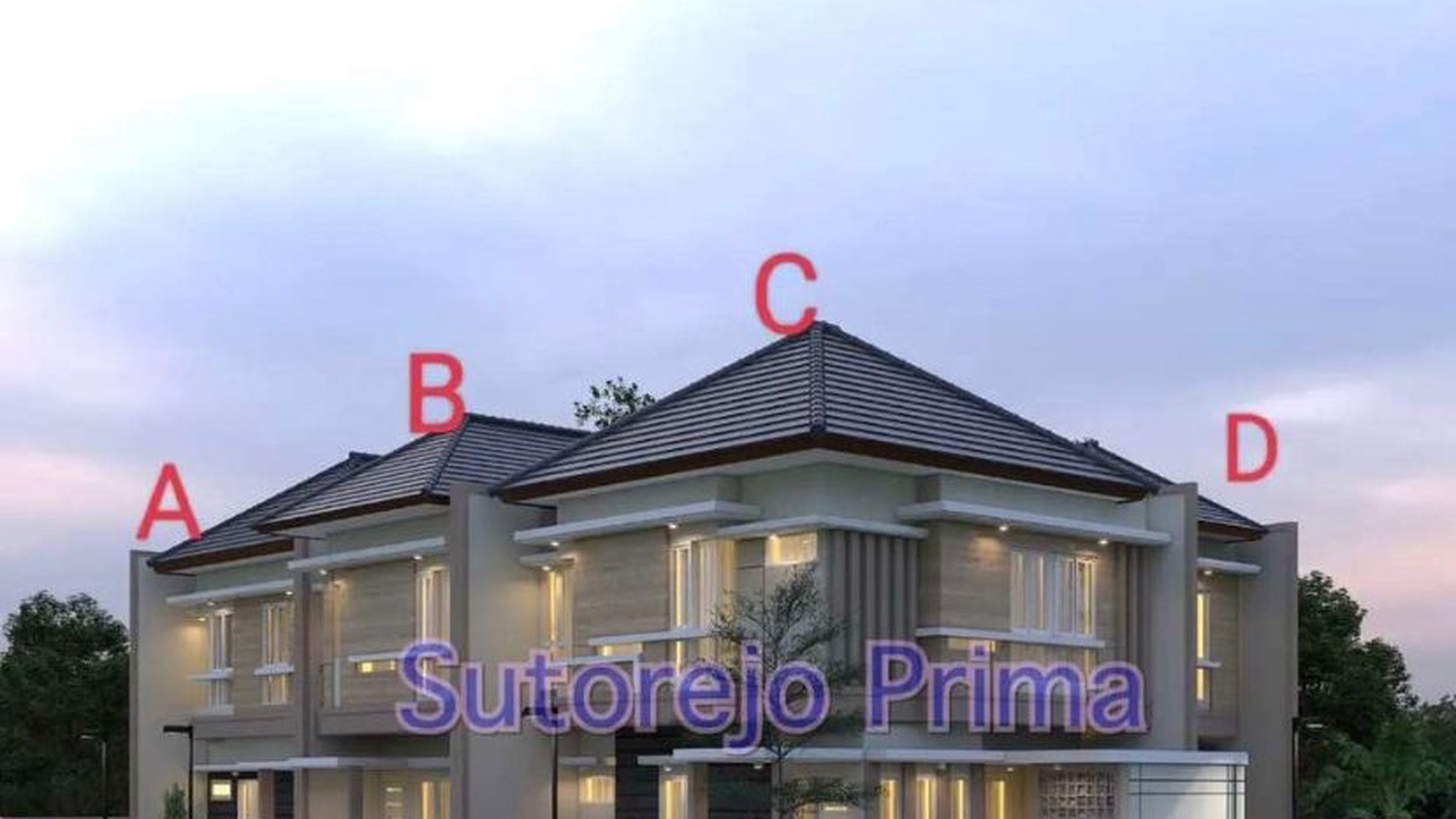 Dijual Rumah Baru Sutorejo Prima Selatan- Surabaya Timur - New Modern Minimalis - 4 Unit Rumah sejajar