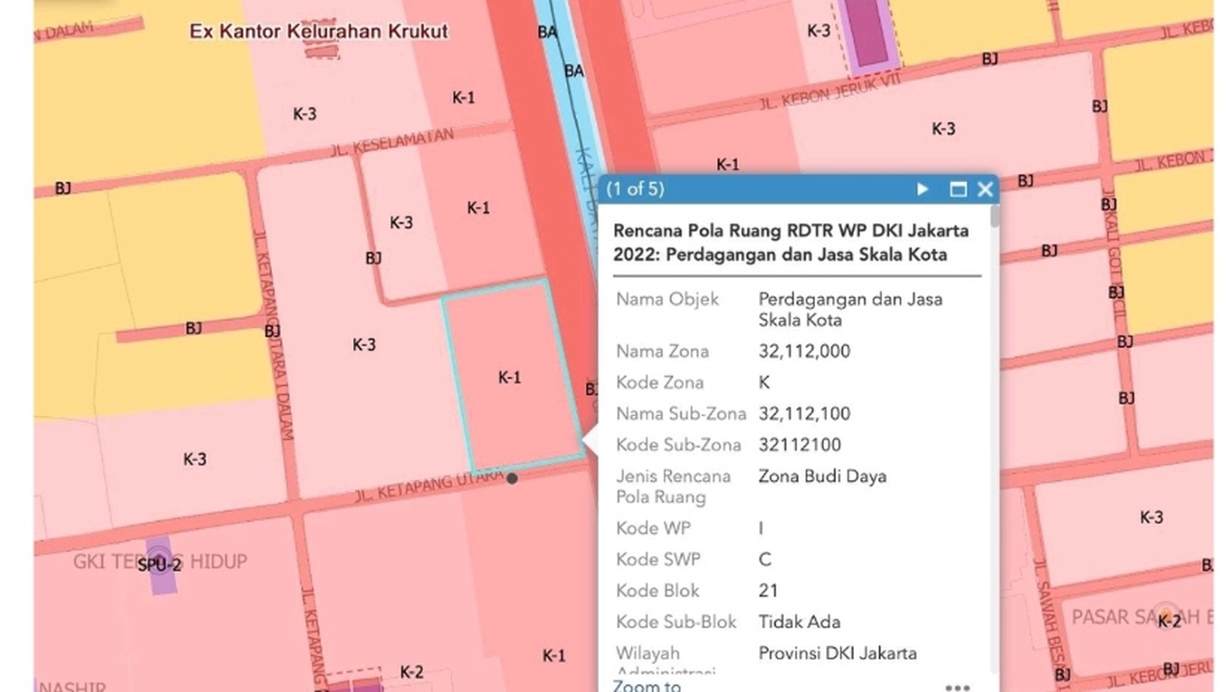 Tanah Strategis lokasih Gajah Mada Jakarta