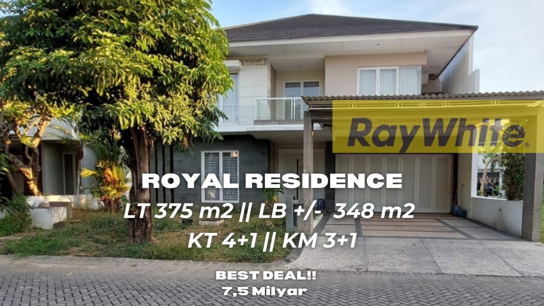 Dijual Rumah Mewah 2 Lantai Royal Residence