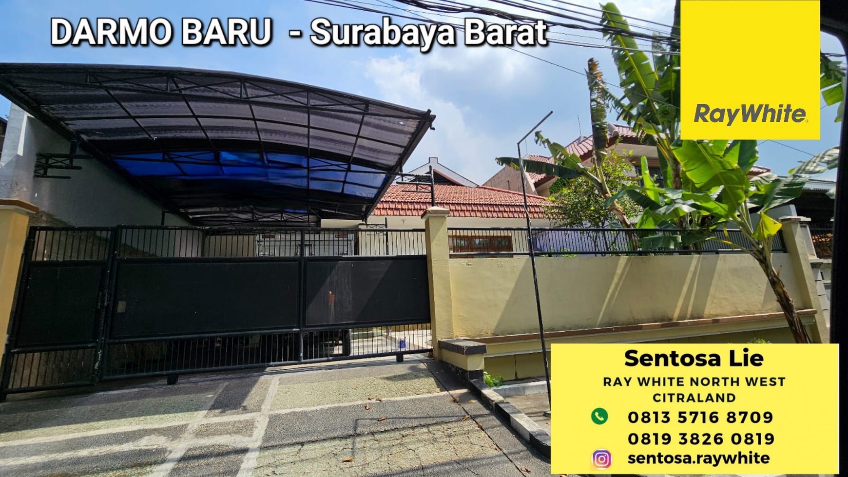 Dijual Rumah Darmo Baru - Jalan KEMBAR - Surabaya Barat - Lokasi Bagus