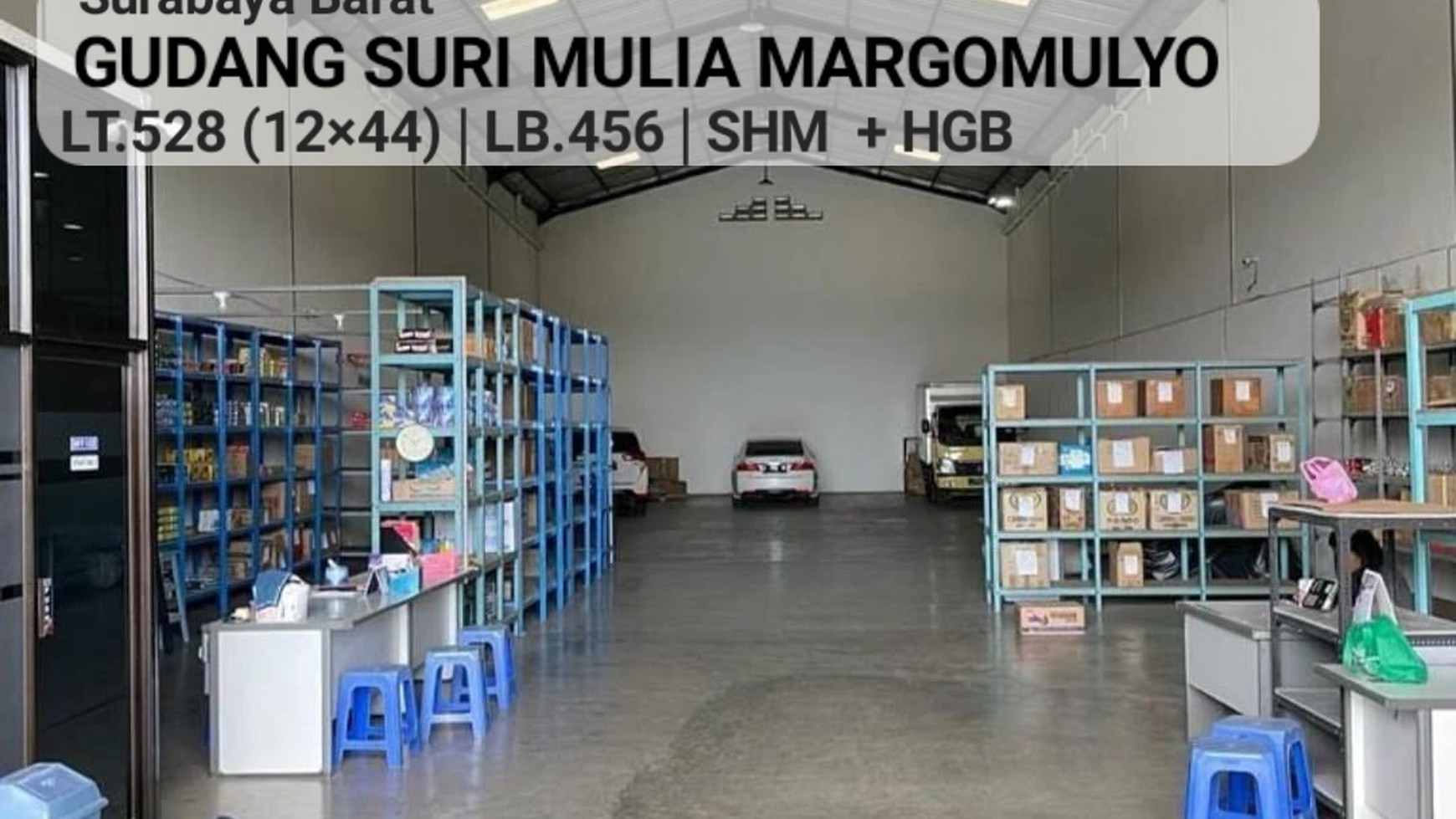 Dijual Gudang Suri Mulia Margomulyo- Surabaya Barat - Kondisi BERSIH - Akses Kontainer 40 Feet Strategis dekat Akses Jalan TOL