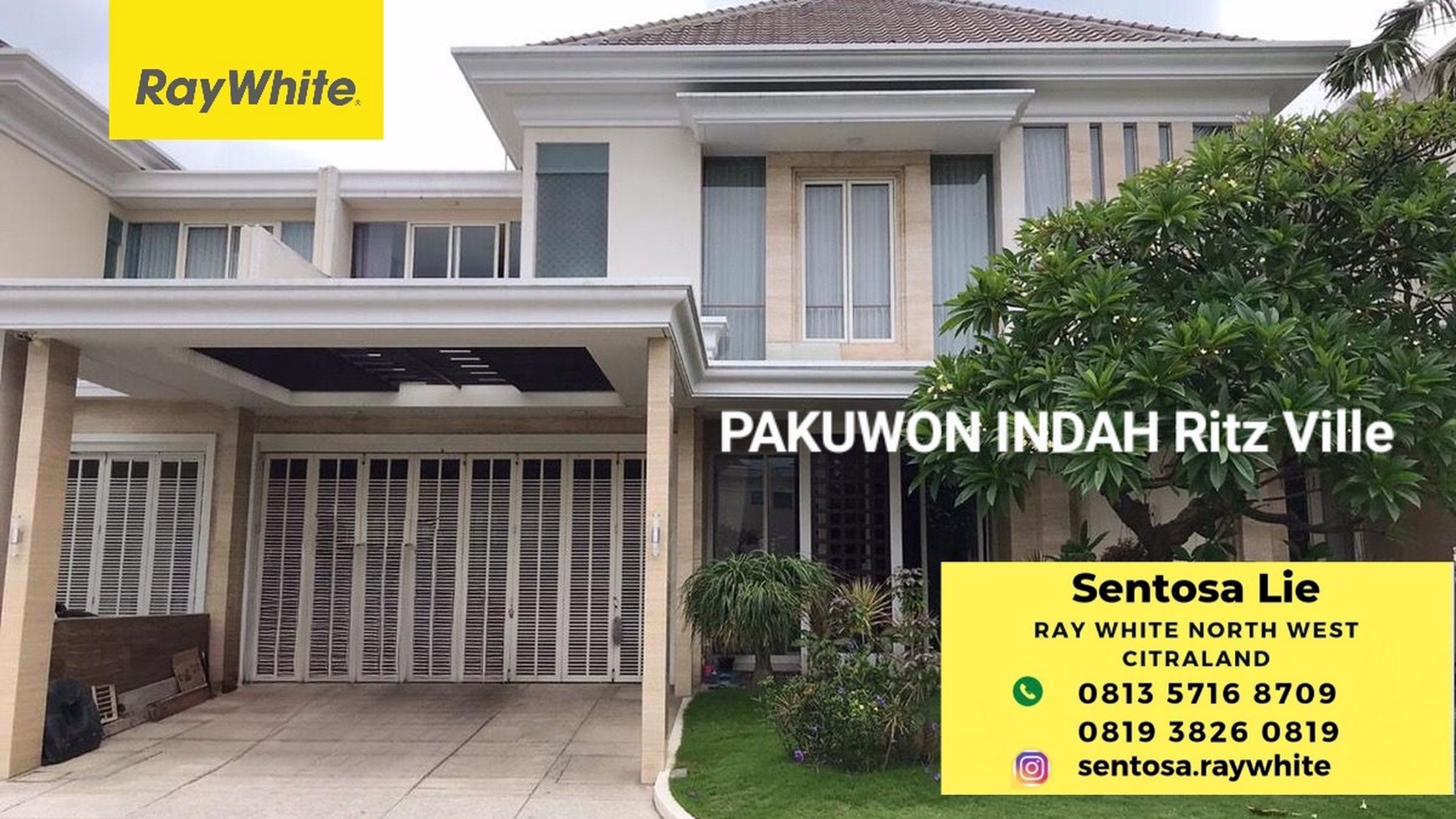 Dijual Rumah Pakuwon Indah Ritz Ville BONUS SEMI Furnished Modern Mewah - Best Price - Best Location