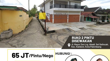 Disewakan Ruko 2 Pintu