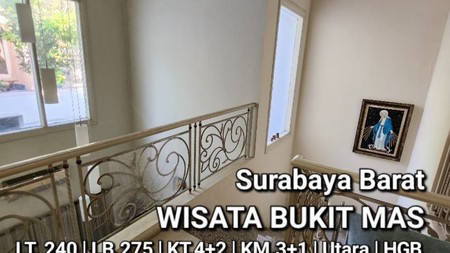 TerMURAH Rp.11jt-an/m2 Rumah Wisata Bukit Mas Surabaya SEMI FURNISHED Garasi Carport 2 Mobil dekat Pakuwon Mall