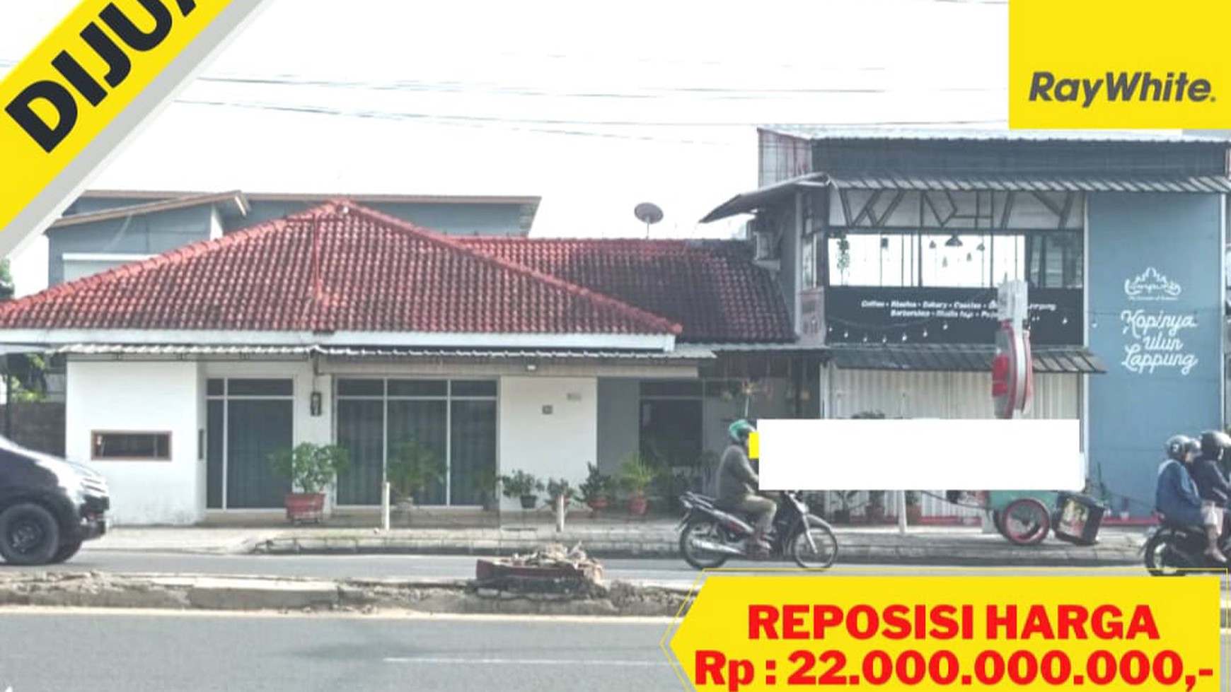 DIJUAL TANAH BANGUNAN RUMAH DI KEDATON BANDAR LAMPUNG