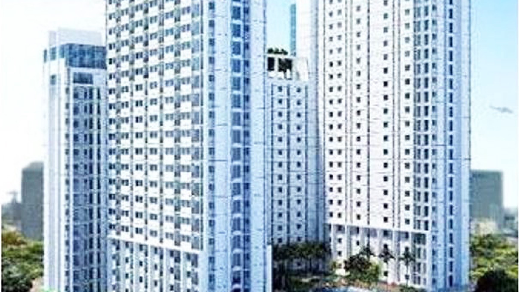 Apartemen di Gunawangsa Merr Surabaya, 2 Bedroom, Hadap Selatan, Kosongan - RI -