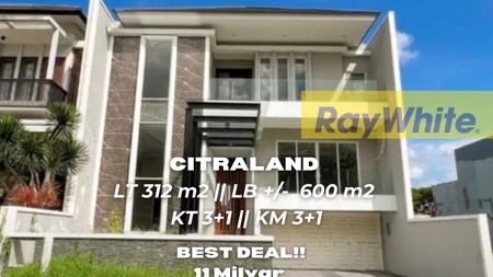 dijual Rumah Citraland Utama Split Level Modern Mewah 