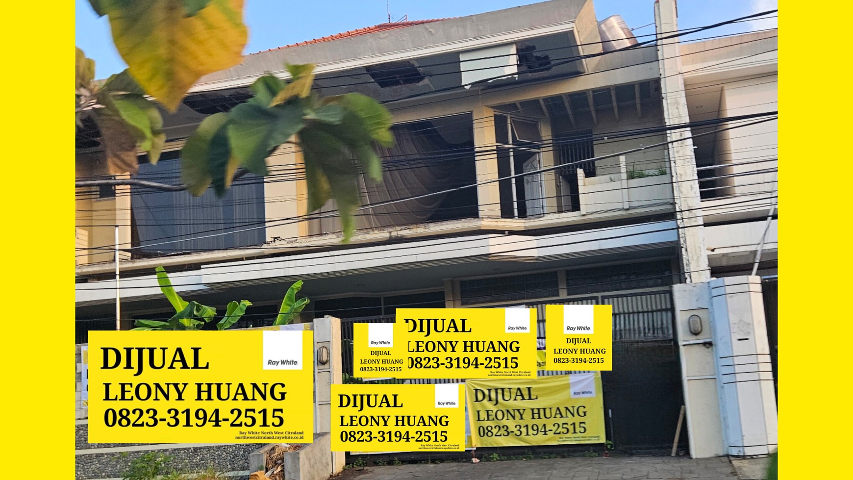 Dijual Rumah Raya Satelit  Murah Itung Tanah Nol jalan raya Surabaya Barat