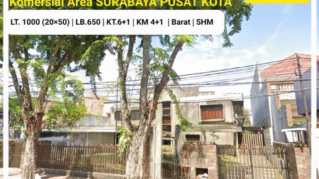 1000 m2 Rumah Surabaya Pusat Kota - Nol Jalan Raya Darmo - Komersial Area cocok buat Segala Usaha,  Bank, Restaurant,  Medical Clinic , Kantor, Showroom dll