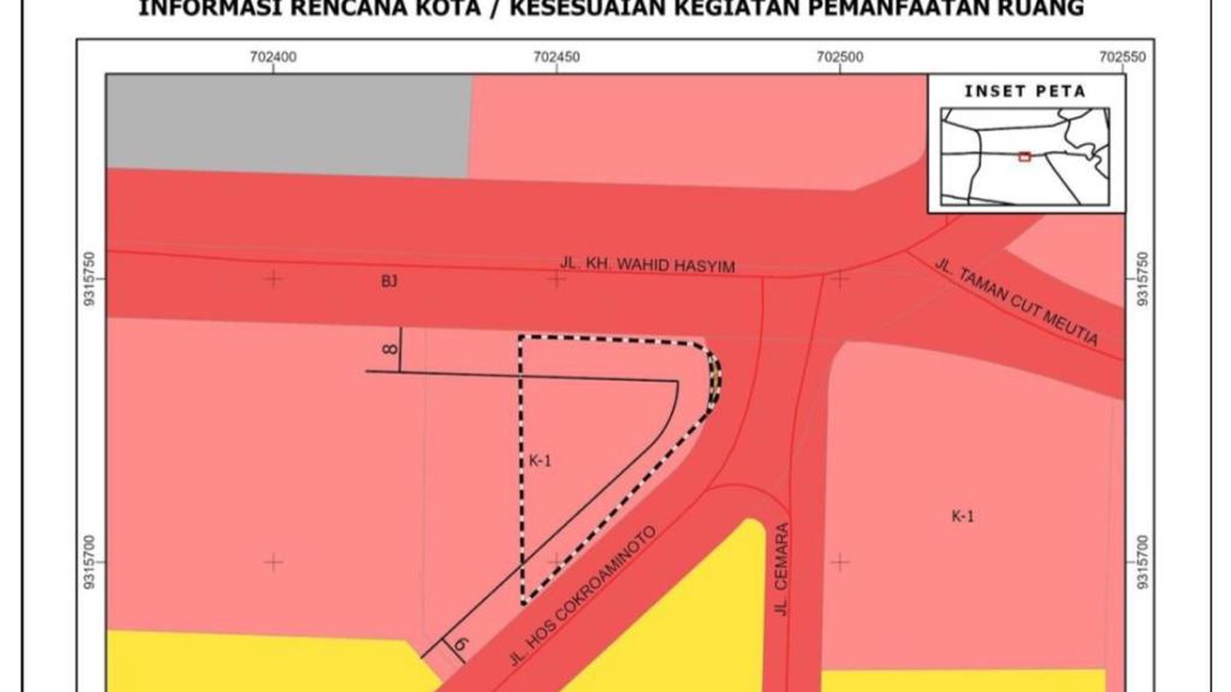 Dijual Lahan Komersil Menteng 