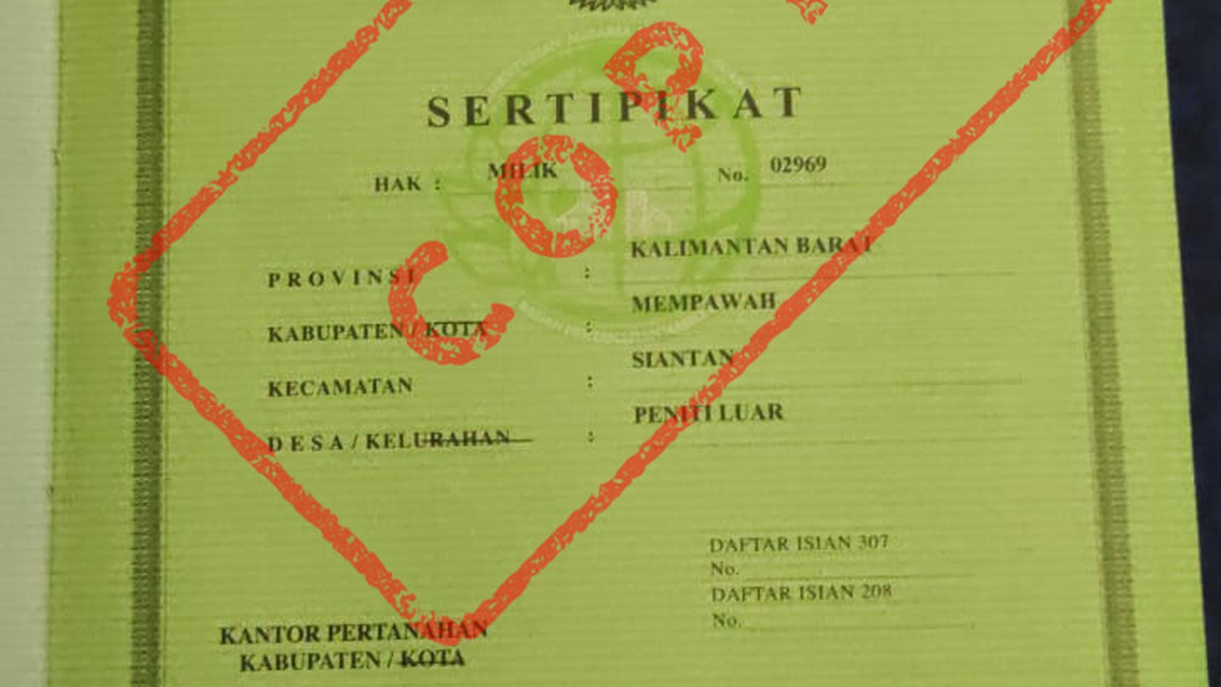 DESA PENITI KALIMANTAN BARAT DIJUAL TANAH MASIH MURAH