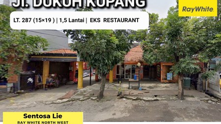 Disewakan Rumah Usaha Eks Resto Jalan Dukuh Kupang Surabaya + Parkiran Luas - Cocok buat Segala Usaha 