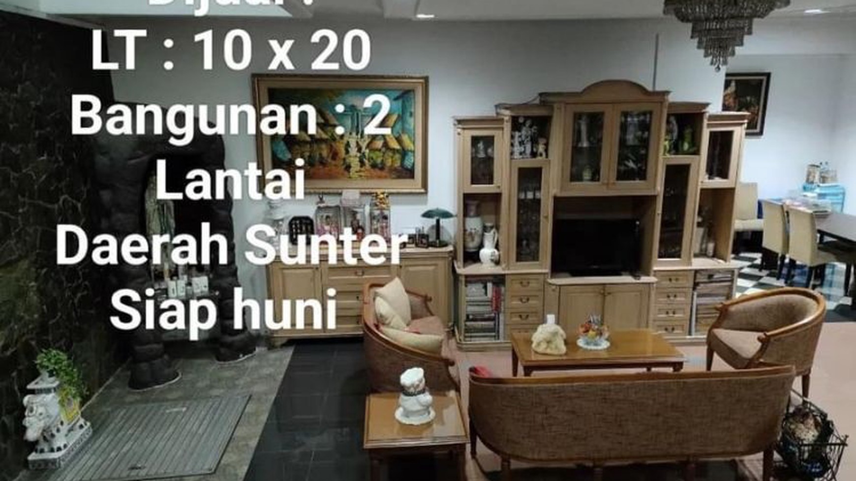 Rumah Sunter Kirana Raya, Luas 10x20m2